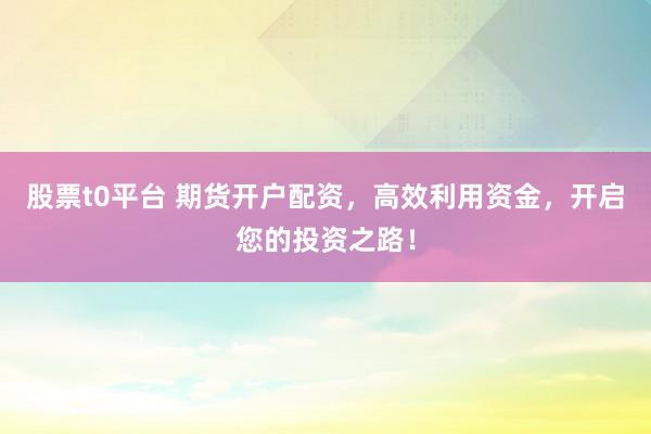 股票t0平台 期货开户配资，高效利用资金，开启您的投资之路！