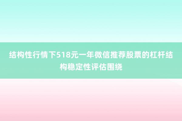 结构性行情下518元一年微信推荐股票的杠杆结构稳定性评估围绕