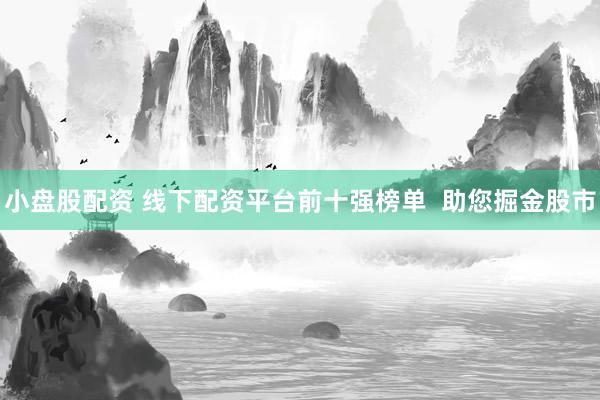小盘股配资 线下配资平台前十强榜单  助您掘金股市